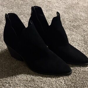 Vince Camuto Black Suede Ankle Booties